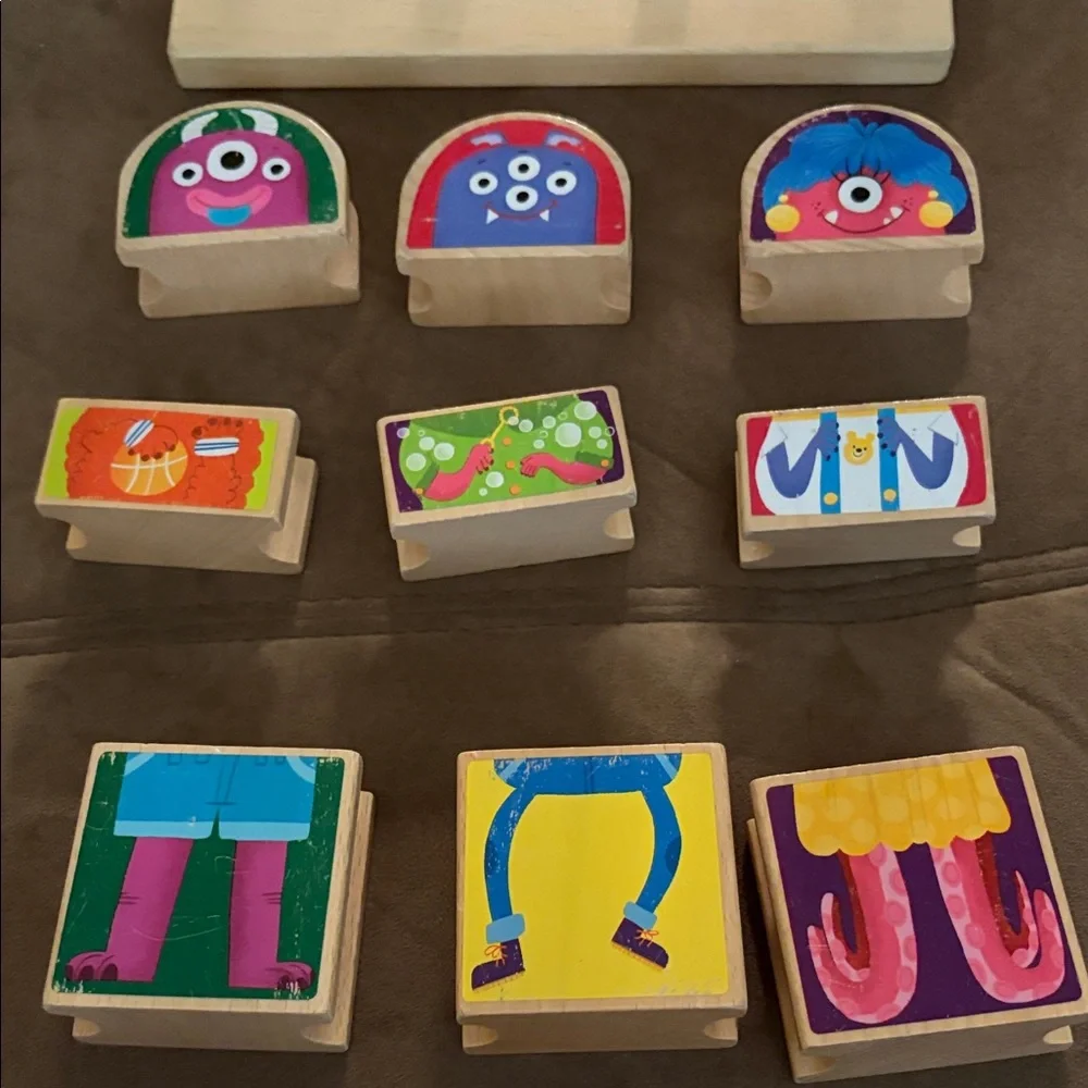 Highlights MIX-and-Match Monster Blocks (Wooden Blocks) Ages 1 And Up